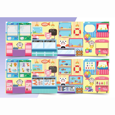 Sách Trò chơi Đồ hàng Du Lịch Biển (Hơn 200 Stickers)