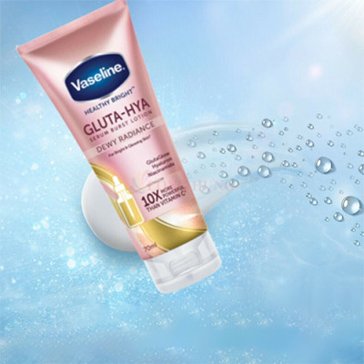 Sữa dưỡng thể ban đêm Vaseline Gluta-Hya Serum Burst Lotion Dewy Radiance (30ml/70ml/330ml) - Hàng chính hãng