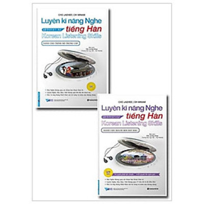 Sách - Luyện Kĩ Năng Nghe Tiếng Hàn - Combo 2 Cuốn