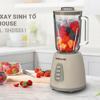 Máy xay sinh tố đa năng SHD5331, Dung tích 1.5L - 2 cối đa năng - Xay sinh tố, Xay thịt - Công suất 350W - Hàng chính hãng