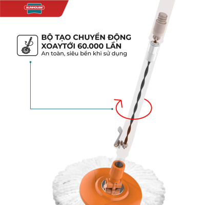 Cây Lau Nhà Xoay 360 Độ Sunhouse Ks-Mo350I