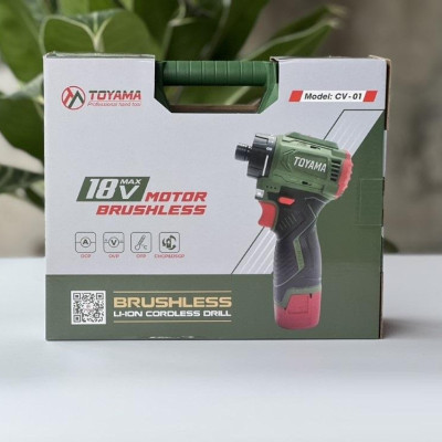 MÁY VẶN VÍT DÙNG PIN 18V TOYAMA CV-01 - HÀNG CHÍNH HÃNG