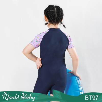 Bộ bơi liền thân quần đùi size to cho bé gái mập béo mũm mĩm, cỡ đại đến 80kg, áo tắm big size trẻ em gái chất xịn đẹp | BT97