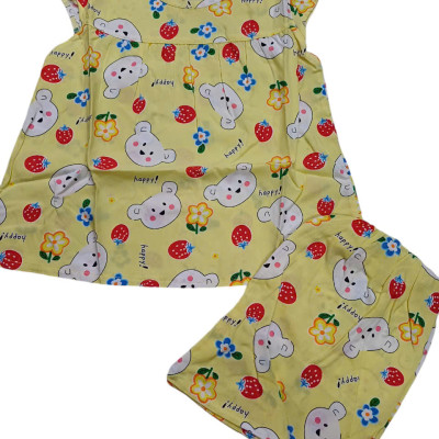 Combo 3 bộ tôn bé gái xinh xắn size 7-9 kg-giao màu ngẫu nhiên