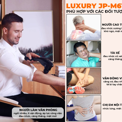 Máy massage cầm tay hồng ngoại OKACHI LUXURY JP-M610 (màu đen) 
