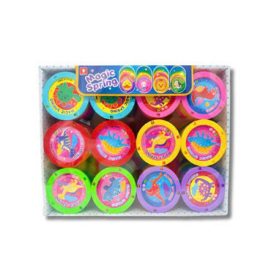 RAINBOW SPRING - B1219-T29X Lò xo cầu vồng hình Khủng long có đèn phát sáng (KT 7x7x6.5cm)