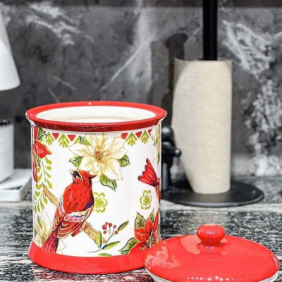 Hũ sứ Magrace hình chim chào mào đỏ dung tích 3 lít hàng chính hãng