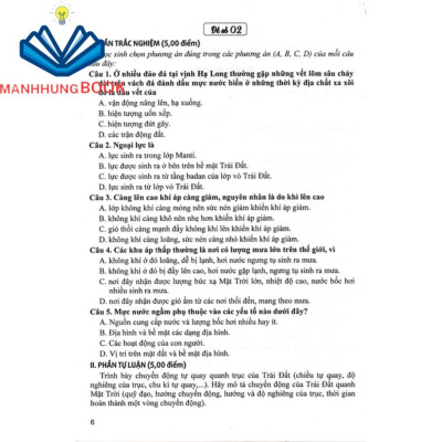 SÁCH - bộ đề kiểm tra địa lí lớp 10