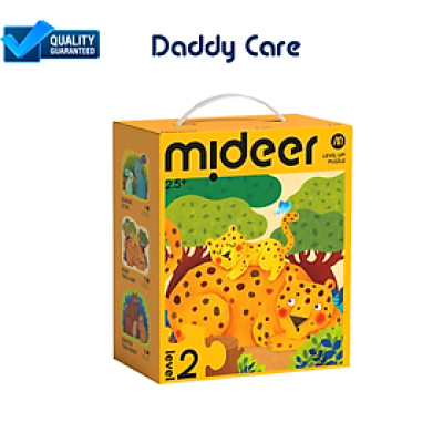 Xếp Hình Cho Bé 3, 4, 5 Tuổi cấp độ Mideer puzzles Level Up 2 Animal đồ chơi trí tuệ cho bé