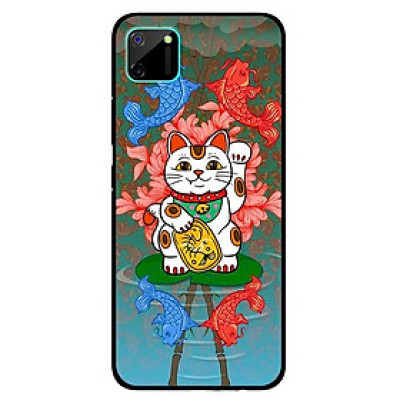 Ốp lưng dành cho Realme C11 mẫu Mèo Và Cá Chép