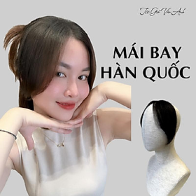 Mái bay Hàn Quốc 2 chiếc rời ( loại ngắn ngang má) tóc th.ật - Tóc Giả Vân Anh