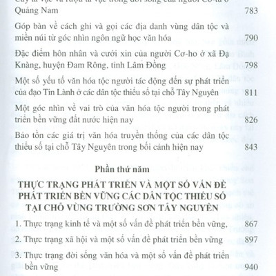 Góp Phần Nghiên Cứu Phát Triển Bền Vững Các Dân Tộc Thiểu Số Tại Chỗ Vùng Trường Sơn Tây Nguyên
