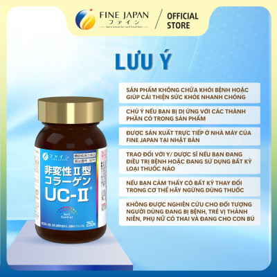 [Chức năng] Viên uống FFC Collagen UC II FINE JAPAN hỗ trợ xương khớp linh hoạt lọ 250 viên