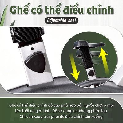 BG Xe đạp tập tại nhà thể dục 8703 kết hợp tay chân - giúp rèn luyện sức khỏe hiệu quả