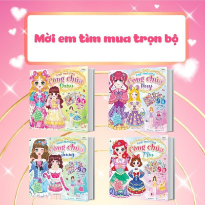 Sách - Thời Trang Công Chúa Rosy - Bóc Dán Hơn 90+ Stickers Váy, Phụ Kiện Xinh Đẹp Cho Bé Gái - Megabook