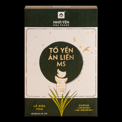 Tổ Yến Ăn Liền MS - Nhiều vị - Nhà Yến Nha Trang - Hộp 10 Gram - Yến Sào Cao Cấp - Hàng Chính Hãng