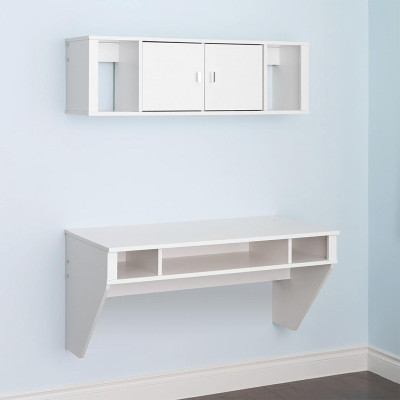 Bàn làm việc gỗ công nghiệp liền kệ để sách SMLIFE Dababy