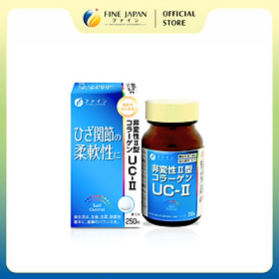 [Chức năng] Viên uống FFC Collagen UC II FINE JAPAN hỗ trợ xương khớp linh hoạt lọ 250 viên