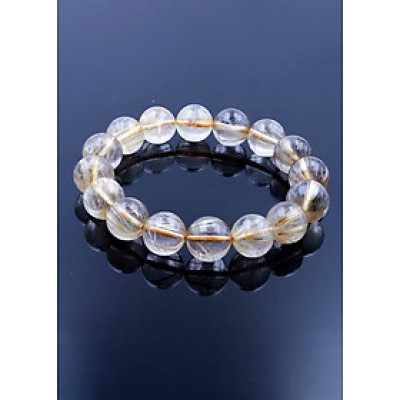 Vòng thạch anh tóc vàng by Anqlo Lusso 13mm-4A