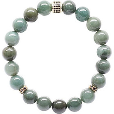 Vòng Cẩm Thạch Nước Ngọc Mix Charm Ngọc Quý Gemstones VT74