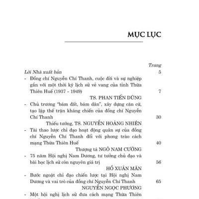 Đồng Chí Nguyễn Chí Thanh với cách mạng Thừa Thiên Huế  (1937 - 1949) bản in 2024