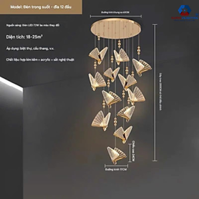 Đèn thả thông tầng con ong LED sang trọng đèn thả cầu thang phòng khách sản khách sạn cao cấp