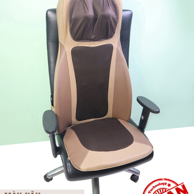 Đệm, Ghế massage Toàn Thân Nikio NK-180 - Máy Mát Xa Lưng Chuyên Sâu, Hỗ Trợ Xoa Bóp Cổ Vai Gáy, Công Nghệ Xoa Bóp Dây Ấn, Rung Và Nhiệt Nóng - Cải Thiện Đau Mỏi Toàn Thân - Sử Dụng Được Trên Ô Tô - Màu nâu