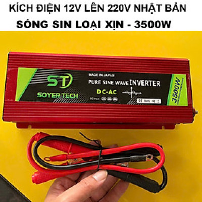 Kích Điện Nhật Bản 3500W Sóng Sin Chuẩn – Dùng Cho Gia Đình, Xe Hơi, Cực Ổn Định, ĐÈN TRANG TRÍ , ĐỒNG HỒ TREO TƯỜNG