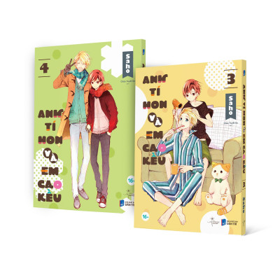 Sách - Bộ Manga - Anh Tí Hon Và Em Cao Kều - Tập 3 + Tập 4 (Bộ 2 Tập) - Tặng Kèm Sticker Tem