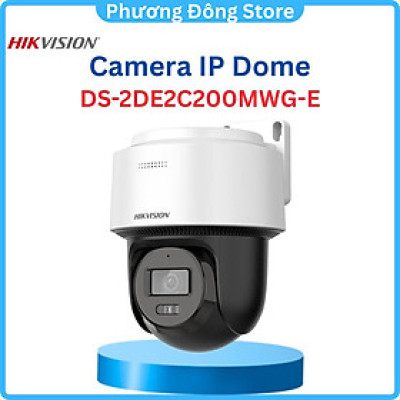 Camera IP HIKVISION Mini PT Smart Hybird Light 4MP DS-2DE2C400MWG-E đèn kép 4MP, Tích hợp Micro, phát hiện người ,.-Hàng chính hãng