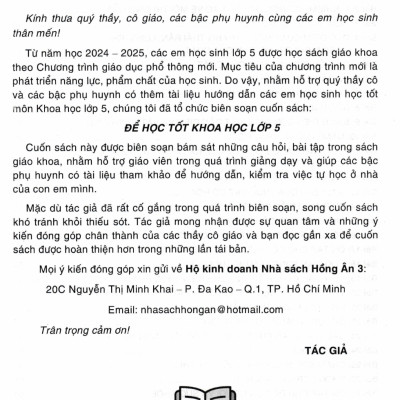 Để Học Tốt Khoa Học Lớp 5 (Bám Sát SGK Kết Nối Tri Thức Với Cuộc Sống) - HA