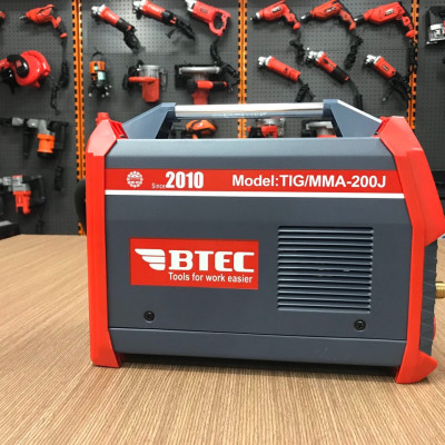 MÁY HÀN TIG, QUE BTEC TIG/MMA-200J (CHUYÊN HÀN INOX, KÉO QUE 3.2MM)- HÀNG CHÍNH HÃNG