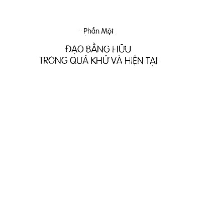 Đạo Phật Và Đạo Bằng Hữu