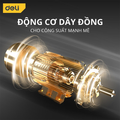 Máy Cưa Xích Điện Cầm Tay Deli - Công Suất Lên Tới 17000W, Lưỡi Cưa 405mm, Động Cơ Lõi Đồng DL674052