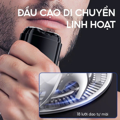Máy cạo râu mini Enchen K8, chống nước, thiết kế đẹp, sang trọng và nhỏ gọn - Hàng chính hãng