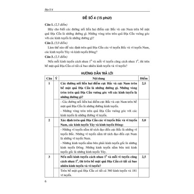 Sách - 100 Đề Kiểm Tra Địa Lí Lớp 6 - Khang Việt Book