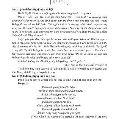 Combo sách Bộ Đề Ôn Luyện Thi Vào Lớp 10 THPT Chuyên Môn Toán + Ngữ Văn