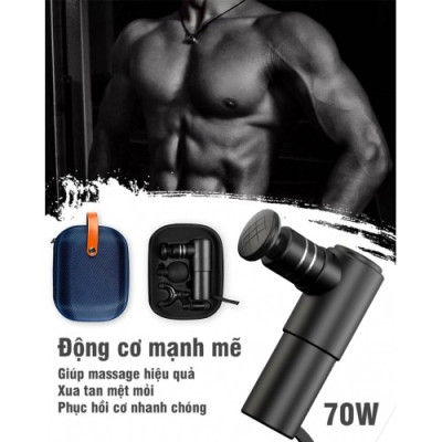 Máy massage cầm tay mini 4 đầu Mỹ Booster Pocket MINI