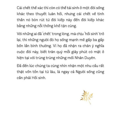 Người Sống Cũng Phải Hồi Sinh