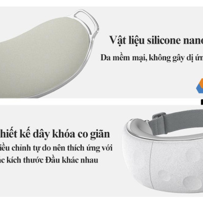 Máy massage mắt XGEEK E8 5 chế độ trong 1, tích hợp nghe nhạc bluetooth cùng điều khiển áp suất nén và nhiệt độ 2 cấp độ tiện lợi, hàng chính hãng