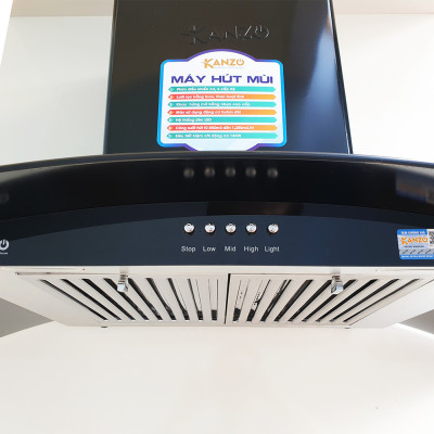 Hút mùi kính cong 900mm Kanzo KZ-BL-90HD - Bảo hành điện tử 2 năm - Hàng chính hãng