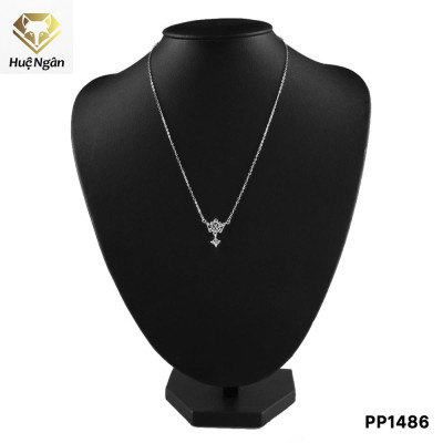 Dây chuyền bạc Ý 925 Huệ Ngân- Vương miện PP1486