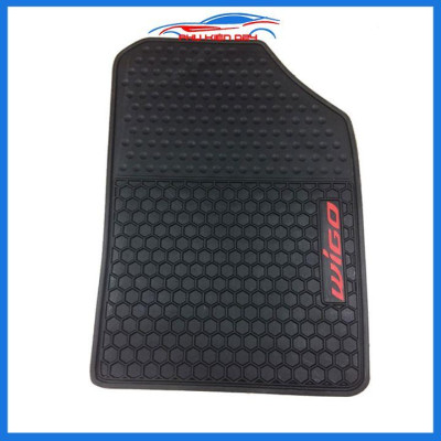 Lót sàn ô tô cao su Wigo 2018-2019-2020-2021-2022 không mùi chống trơn trượt
