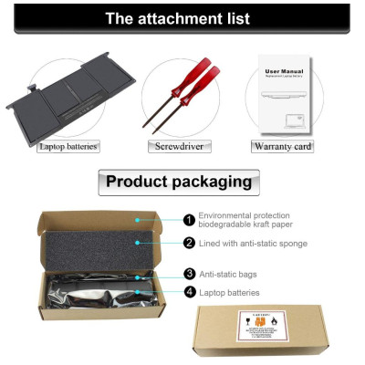 Pin Tương Thích Cho Macbook Air 11 Inch A1465 ( 2013-2014-2015 ) TEEEMO PC Hàng Nhập Khẩu New Seal