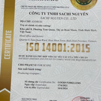 Bánh Tráng Nước Cốt Dừa Nướng Sẵn Sachi Bì Loại 70Gram