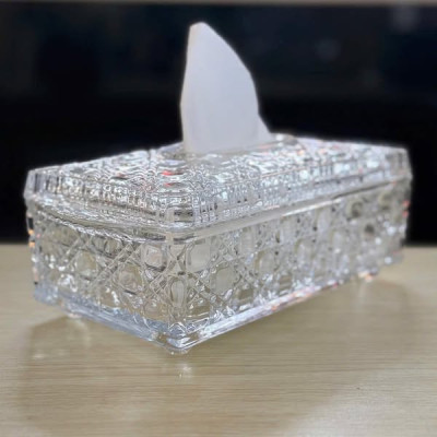 Hộp đựng giấy pha lê mài cao cấp Hàng chính hãng