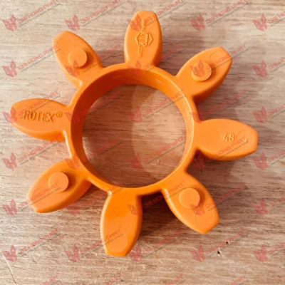 Vòng đệm giảm chấn cho khớp nối Rotex KTR size 48, màu cam/ tím, độ cứng 92ShA/ 98ShA