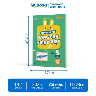 Sách - Bài Tập Bổ Trợ Nâng Cao Tiếng Việt Lớp 5 – Tập 2