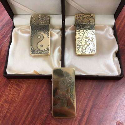 Vỏ hộp quẹt bật lửa xăng đá KZC5 mỏng nhỏ gọn- Nhiều hình