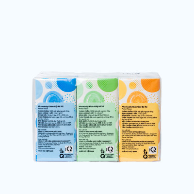 Khăn giấy bỏ túi Pharmacity (Lốc 6 gói 10 tờ)